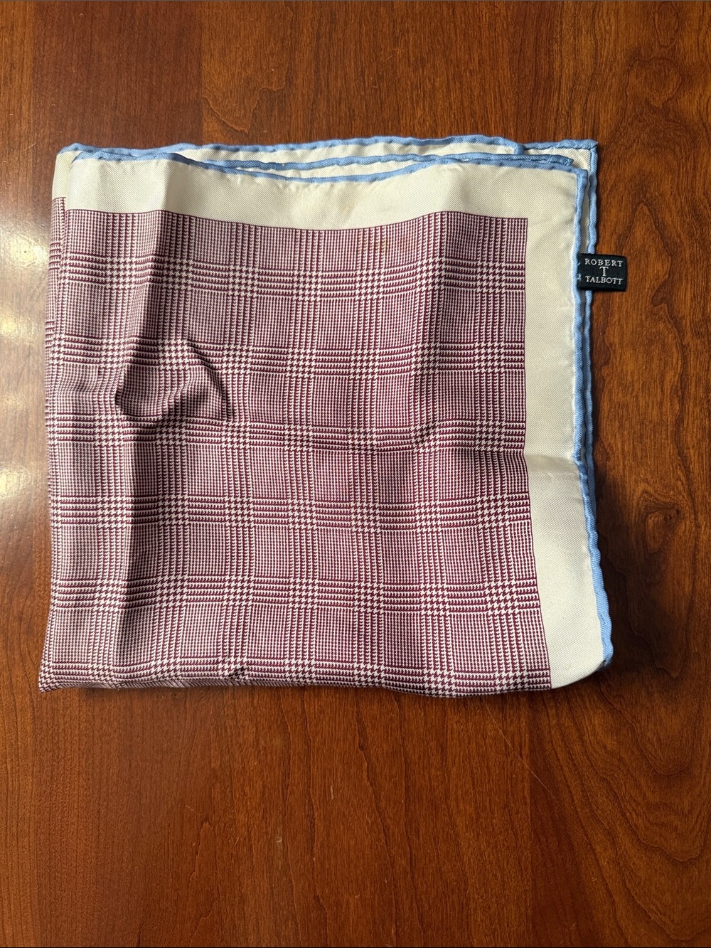 LIMITED EDITION ROBERT TALBOTT SILK MADE IN ITALY POCKET SQUARE HANDKERCHIEF